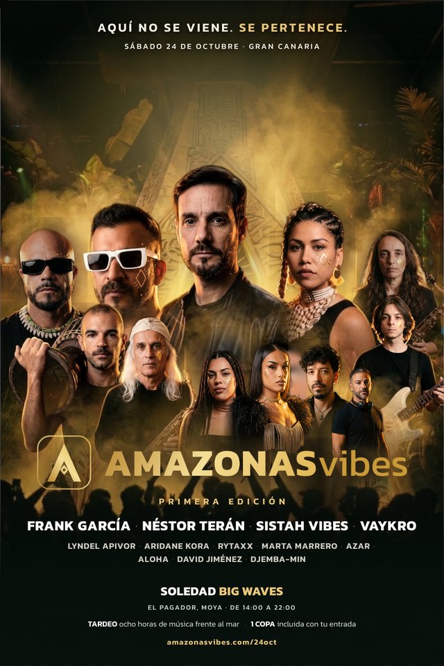 El cartel de la primera edición de AMAZONAS con el line-up completo