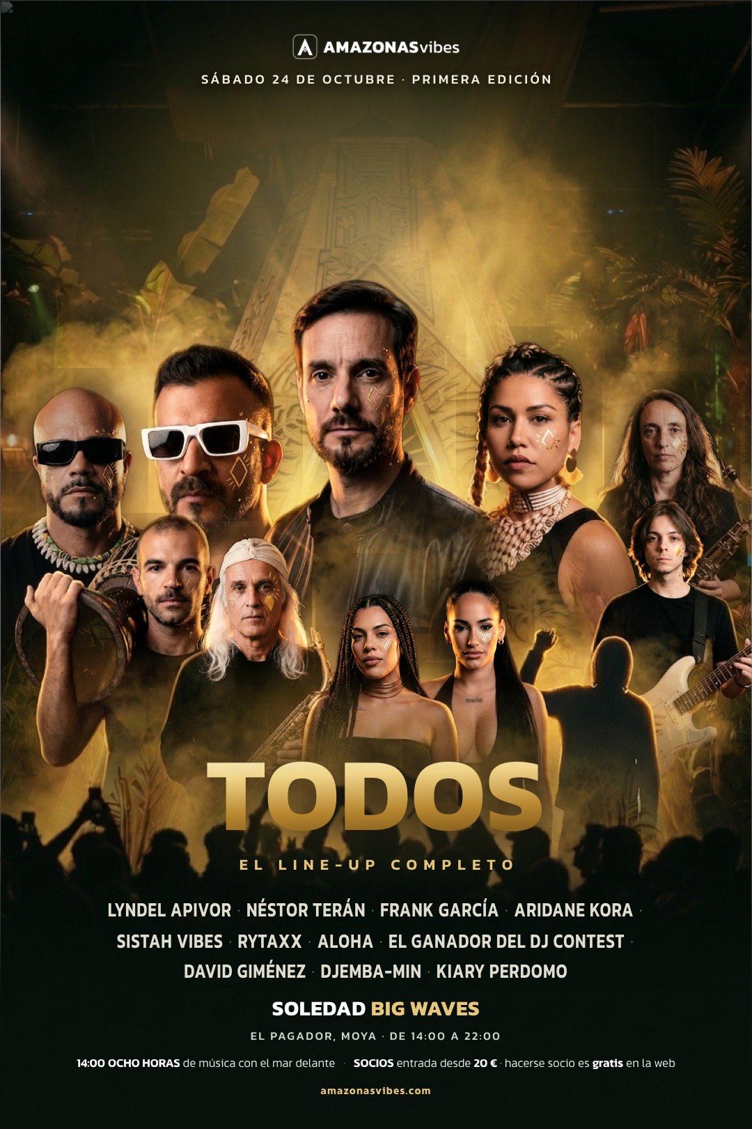 El cartel de la primera edición de AMAZONAS con el line-up completo