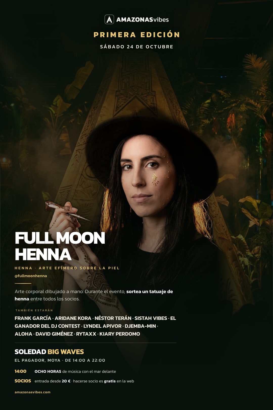 Cartel de Full Moon Henna